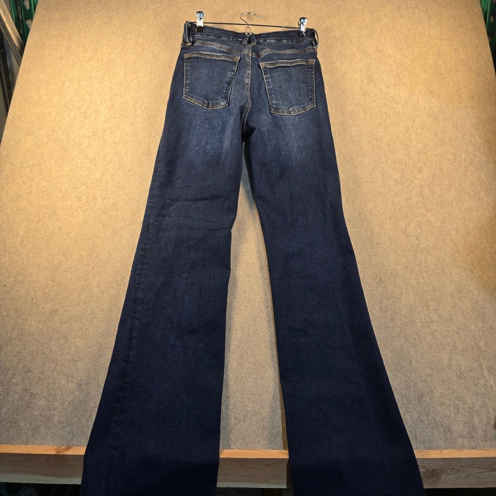 Good American Good Classic Bootcut Jeans Indigo Dark Wash Size 6-12 GCLBAF478T - Picture 11 of 12